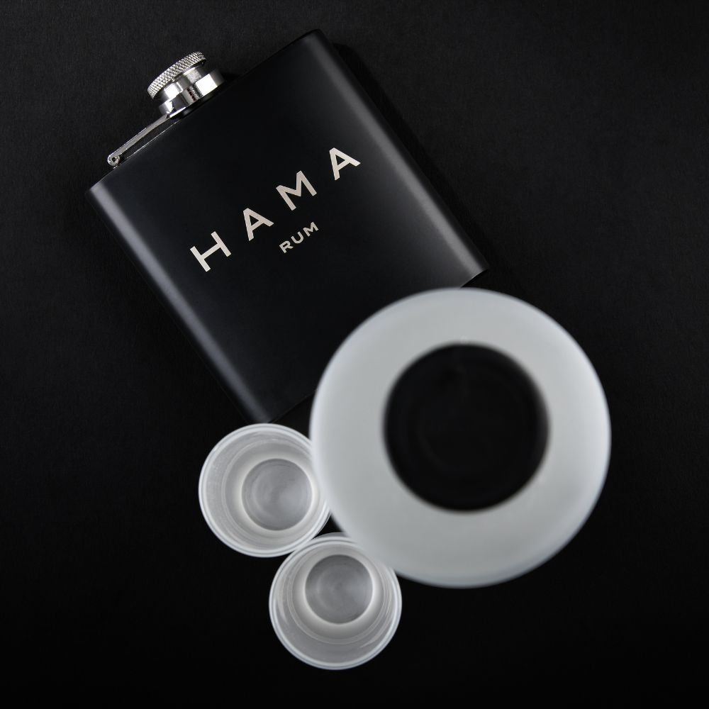 HAMA Bottle, Hip Flask and Shot Glasses Gift Box